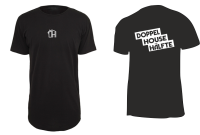 Doppelhousehälfte Longshirt  black
