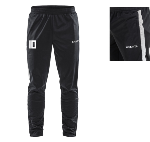 SC H. Karstädt  PRO CONTROL PANTS -XS-164-mit Kürzel oder kl. Nr.-BLACK/WHITE