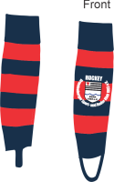 BSRK Stegstutzen azurblau/rot L(42/46)