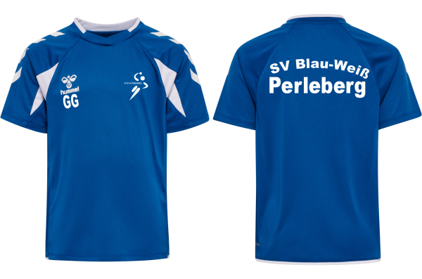 SV Blau-Weiß Perleberg hmlCORE 2.0 JERSEY S/S KIDS TRUE BLUE/WHITE 164