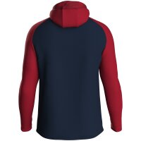 Jako Kapuzenjacke Iconic  marine/chili rot 128