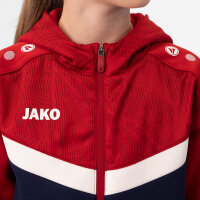 Jako Kapuzenjacke Iconic  marine/chili rot 128