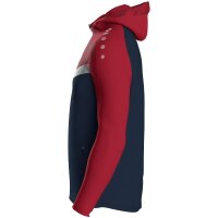 Jako Kapuzenjacke Iconic  marine/chili rot 140