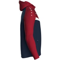 Jako Kapuzenjacke Iconic  marine/chili rot 152