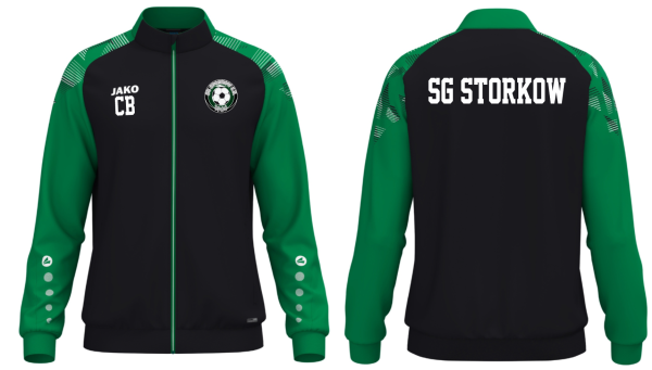 SG Storkow Polyesterjacke Sonic schwarz/grün 140