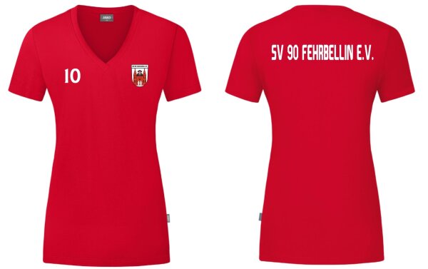 SV 90 Fehrbellin T-Shirt Organic Damen rot 36