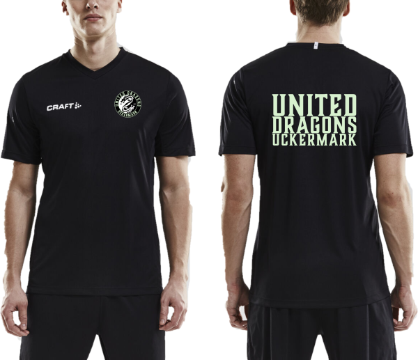 United Dragons Squad Go Jersey Solid Black M