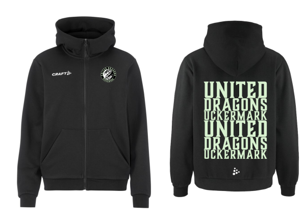 United Dragons Community 2.0 Logo Fz Hoodie Damen Black M