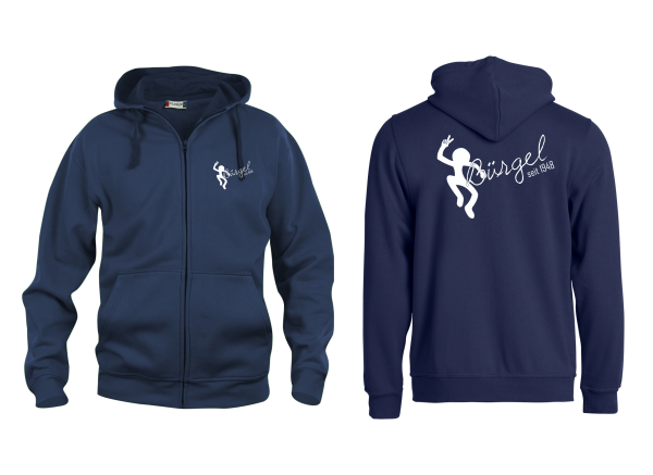 Bruno H. Bürgel Basic Hoody Full Zip Dark Navy S